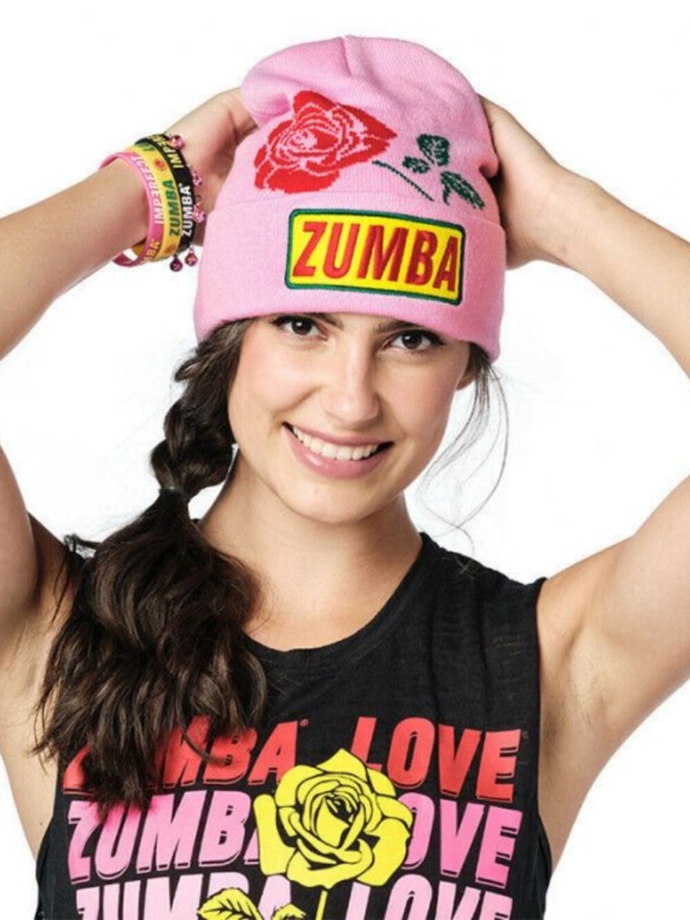 Zumba Wear Spread Zumba Love Pink Beanie Hat